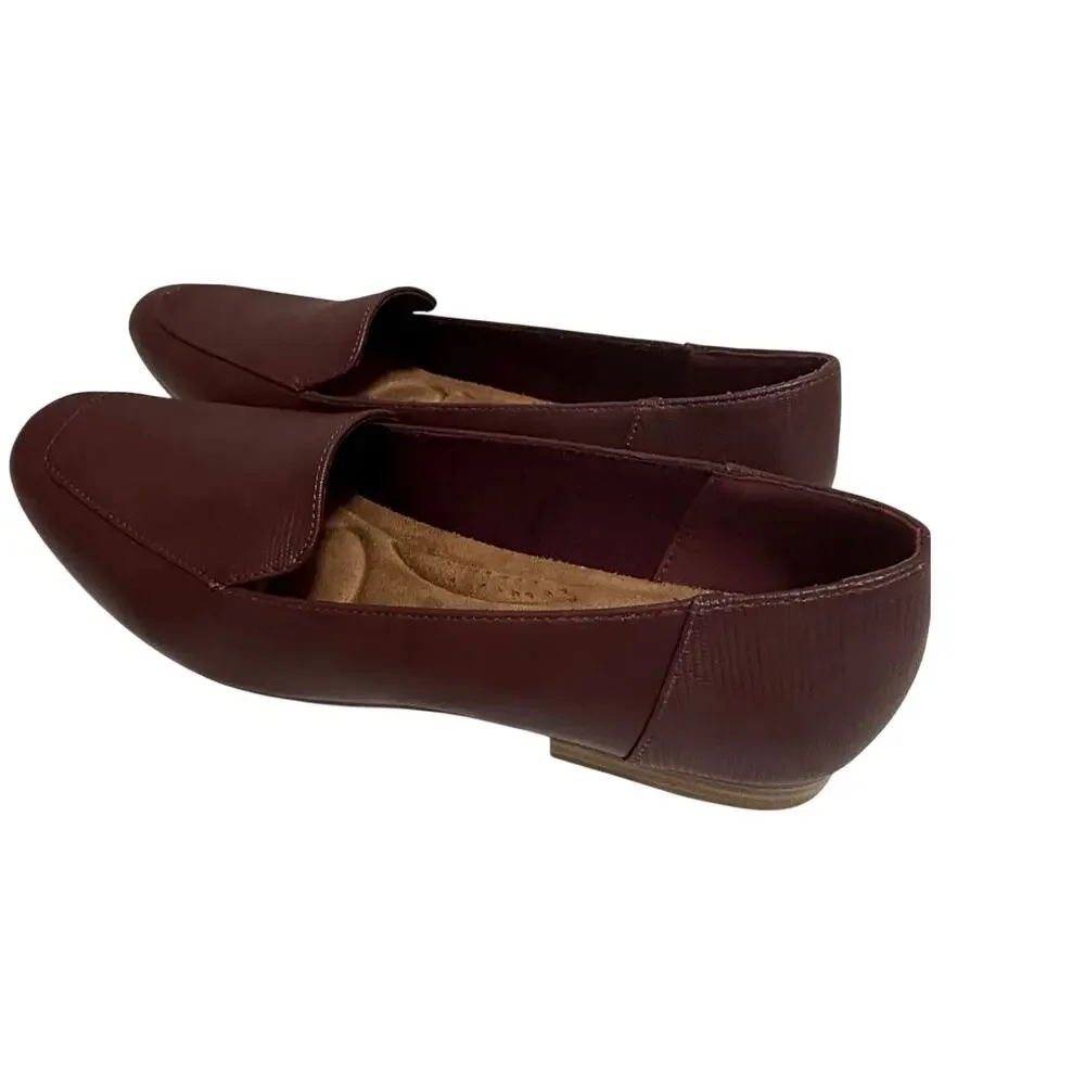 Dressbarn Burgundy Stella Loafers - Size 9.5 - NEW